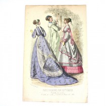 gravura Paris Fashion - Septembrie 1862 - Englishwoman's Domestic Magazine